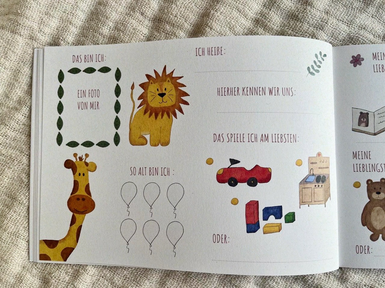 Freundenbuch "Meine Freunde" für Kleinkinder