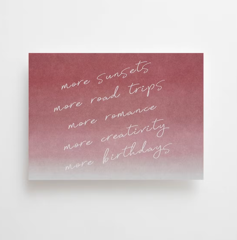 More Birthdays . Postkarte