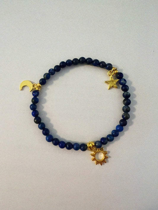 Armband / Bracelet "Sonne, Mond + Sterne"