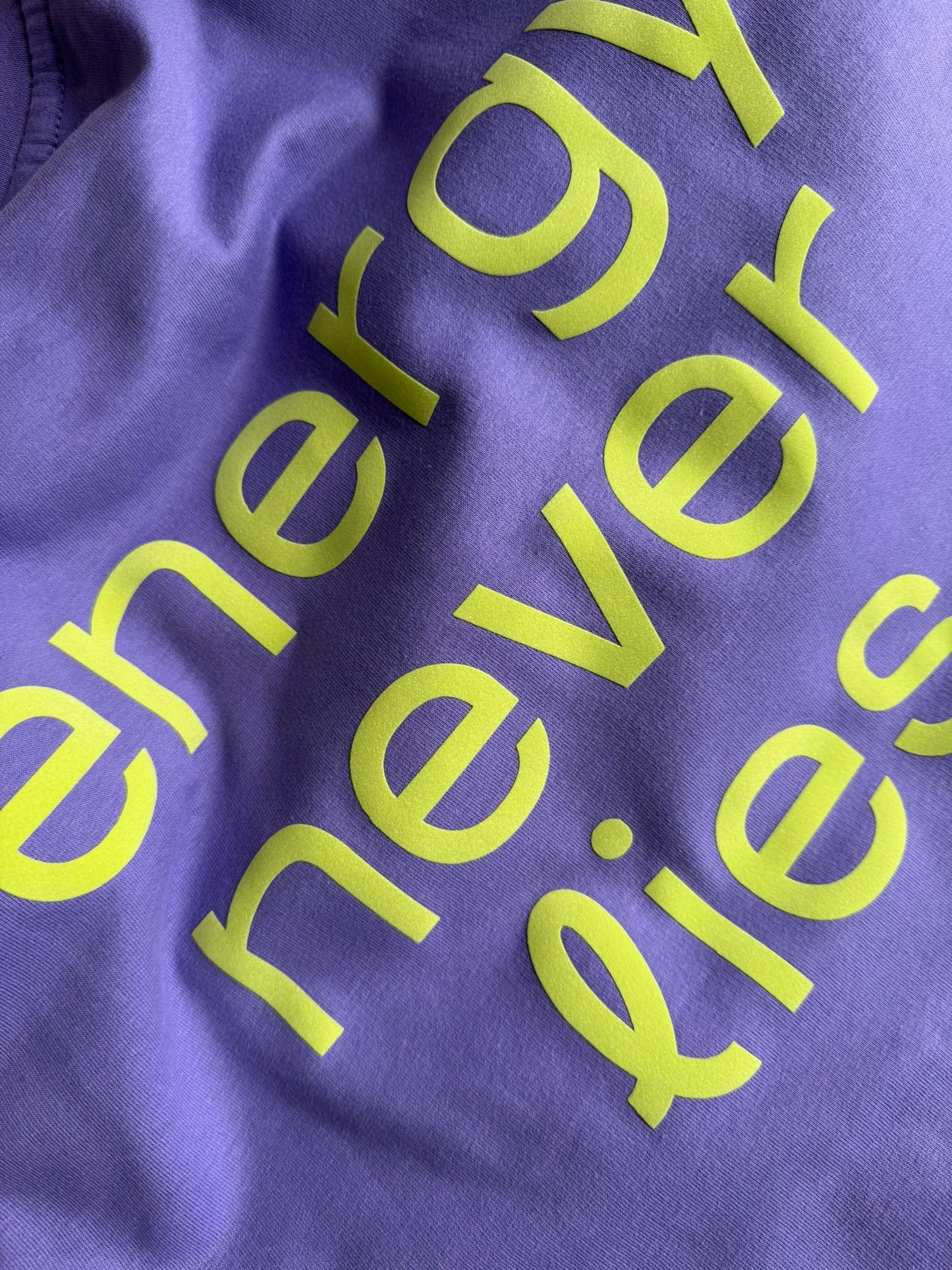 Sweatshirt "energy never lies"