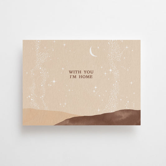 With you . Postkarte
