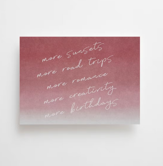 More Birthdays . Postkarte