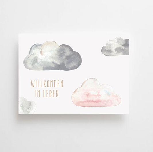 Willkommen . Postkarte